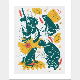 Vintage Frog Illustration Posters and Art